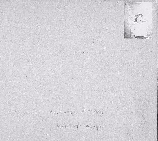 Tiny photo of Bessie Kembery.  Benedict Gallery, Fontanelle,